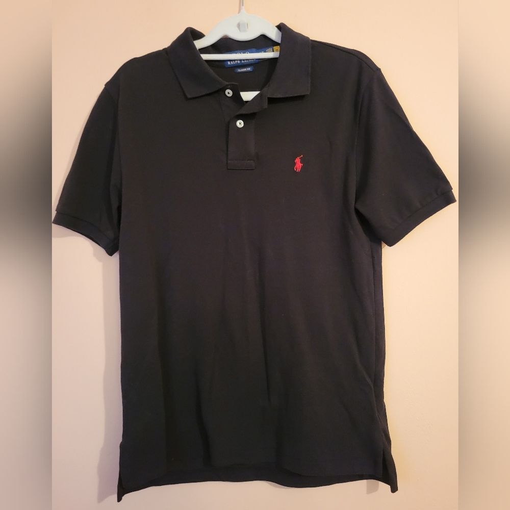 Polo Ralph Lauren Boys Standard Fit Cotton Pique Mesh Polo Shirt L EUC
